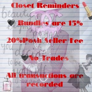 rebecca elizabeth Accessories - READ🔥CLOSET REMINDERS rebecca elizabeth Accessories - READ🔥CLOSET REMINDERS